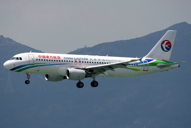 China Eastern Airlines, Airbus A320-200, B-6029, Magnificent Qinghai livery, Hong Kong International