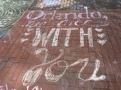 Chalking Our Pride & Sorrow & Strength & Love (Orlando): Orlando We Are With You