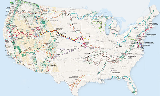 map of national trails