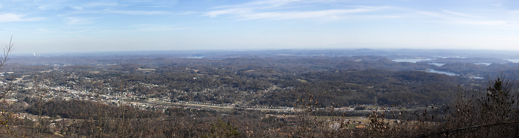 Kingston as seen from Mount Roosevelt, Cumberland County, Tennessee