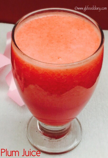 Plum Juice Recipe for Babies, Toddlers and Kids4