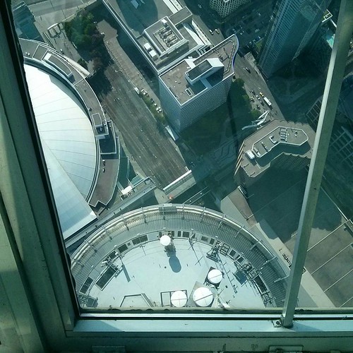 CN Tower from above #toronto #cntower #skypod