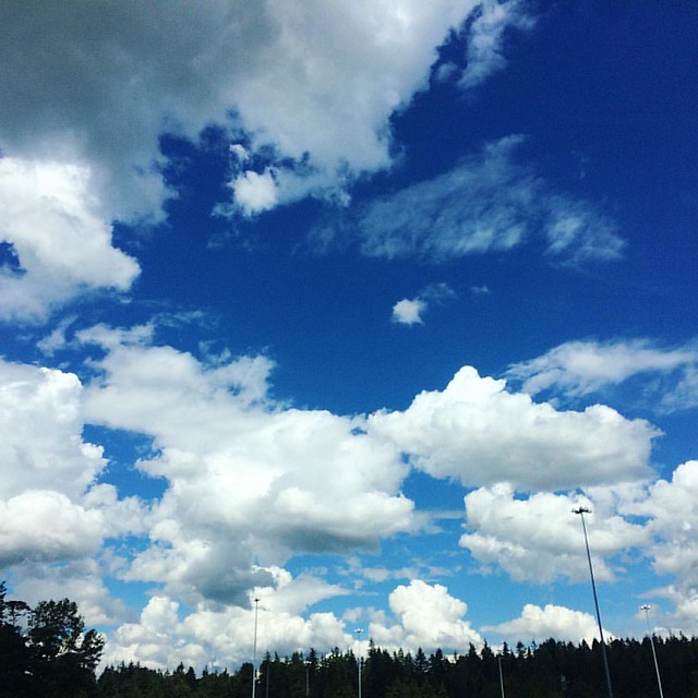 Sexy cumulus clouds in the sky today. ☁️☁️☁️