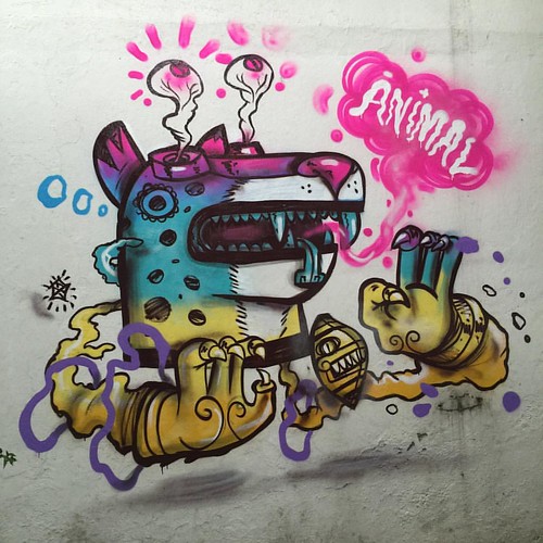 #apc #graffiti #frankmysterio #aztecoide #jaguar #azteca #animalpowercrew