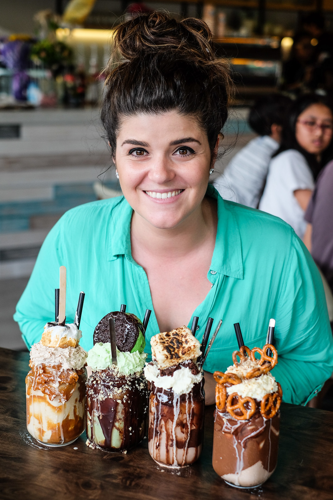 Patissez's Freakshakes with the owner and creator Ms Anna Petridis