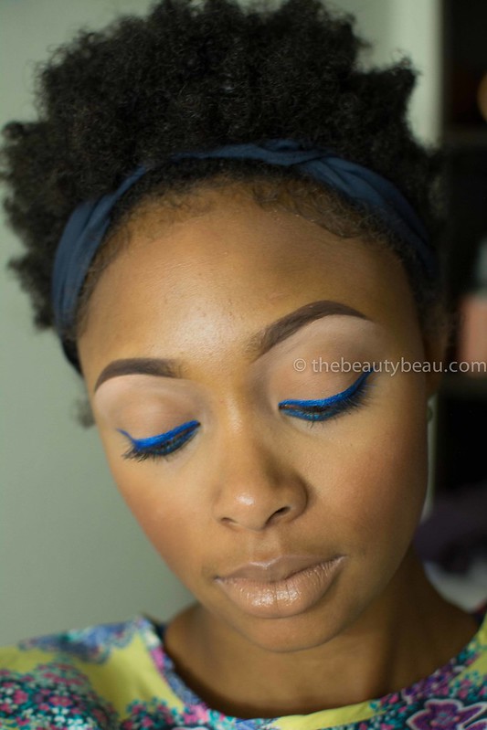 how to wear blue eye liner, baton rouge beauty blogger