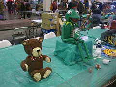 Teddy Bear and Kermit at Maker Faire 2015