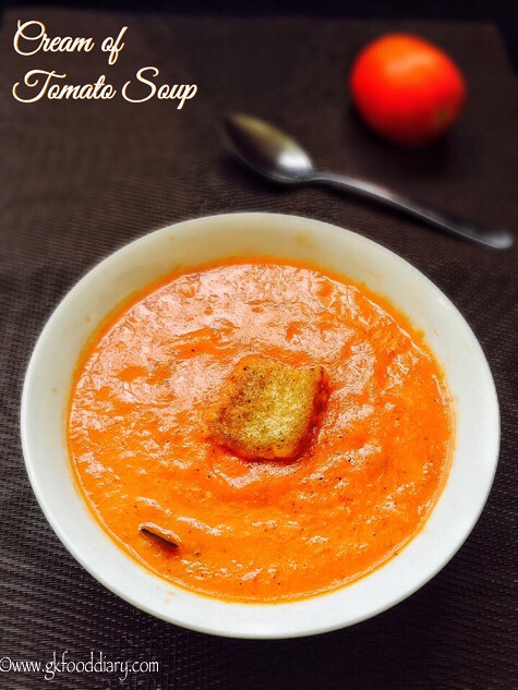 Cream of Tomato Soup Recipe for Babies, Toddlers and Kids