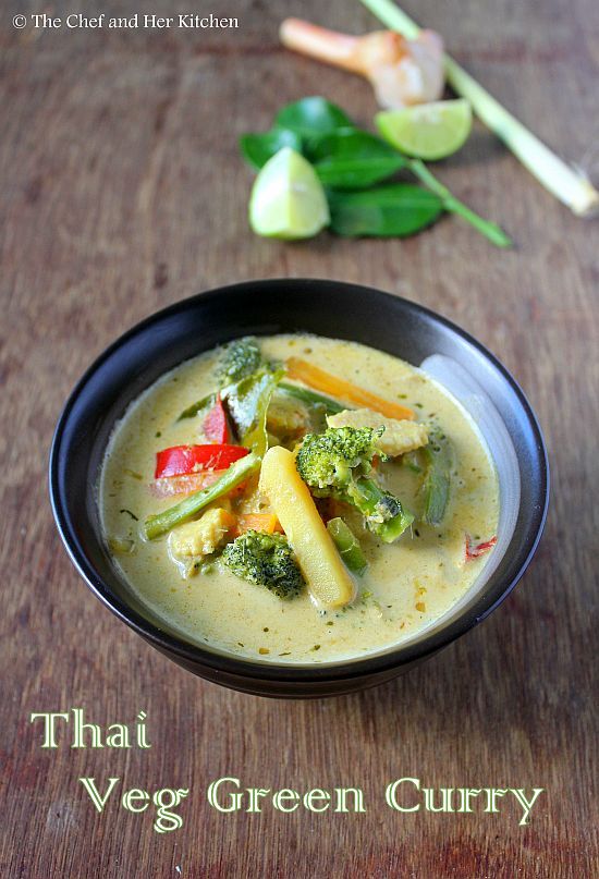 vegetarian thai green curry
