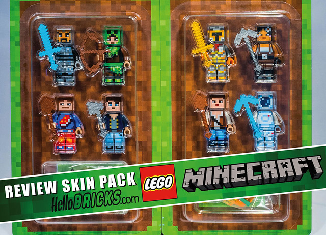 Review LEGO Minecraft Skin packs