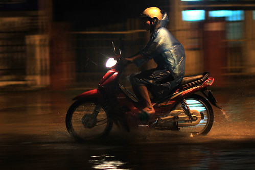 Honda Wave in Flash Flood