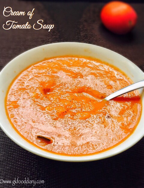 Cream of Tomato Soup Recipe for Babies, Toddlers and Kids1