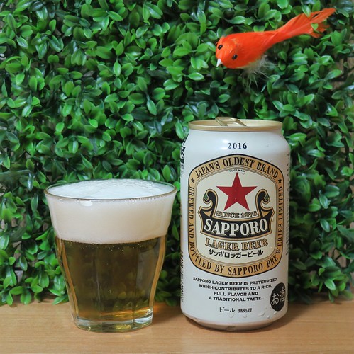 ビール：サッポロラガービール缶