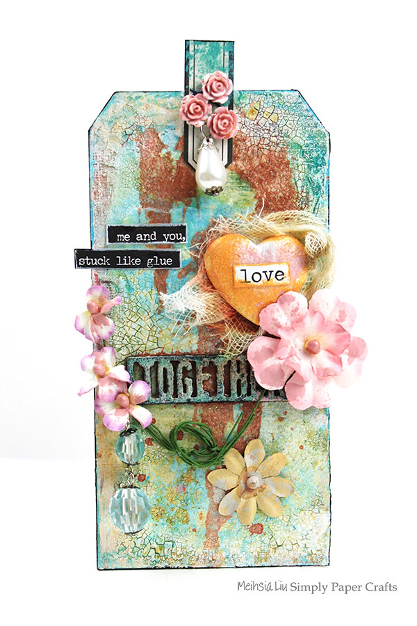 Meihsia Liu Simply Paper Crafts Mixed Media Tag Love 6002