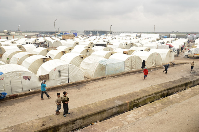 Syrian refugee tents
