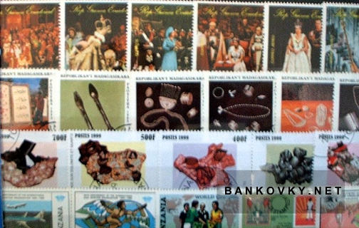 Známky štáty Afriky balíček 50 ks rôznych