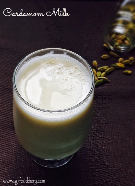 Cardamom Milk Recipe for Babies, Toddlers and Kids