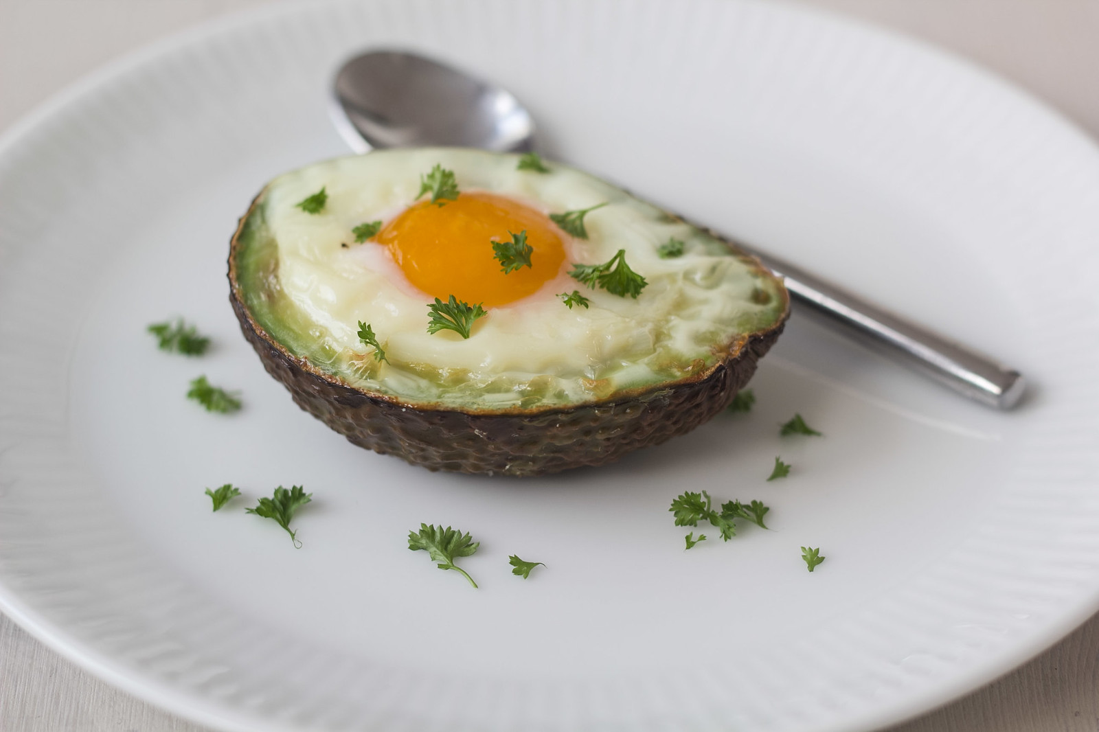 Recipe for Homemade Avocado Baked Egg