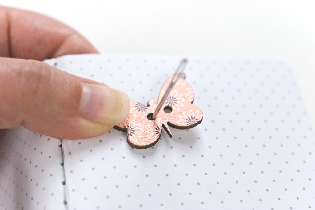 Butterfly Button Notebook
