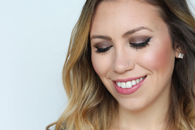 Frosty Metallic Wine Eyeshadow Berry Lips Cheeks | Warm Fall Makeup Living After MIdnite Jackie Giardina Beauty Blogger