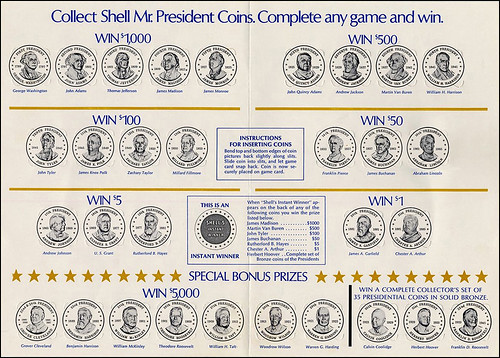 Shell Mr. President Game Card