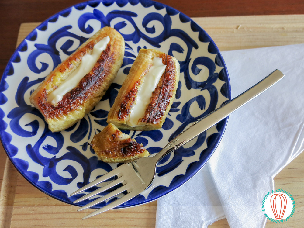 Baked Ripe Plantains with Cheese