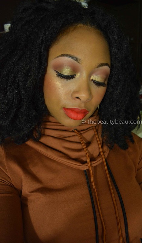 orange lips for dark skin, louisiana makeup artist