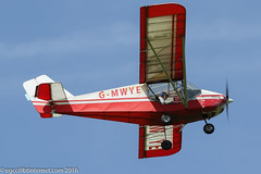 G-MWYE - 1992 build Rans S6-ESD Coyote II, climbing on departure from Runway 08R at Barton