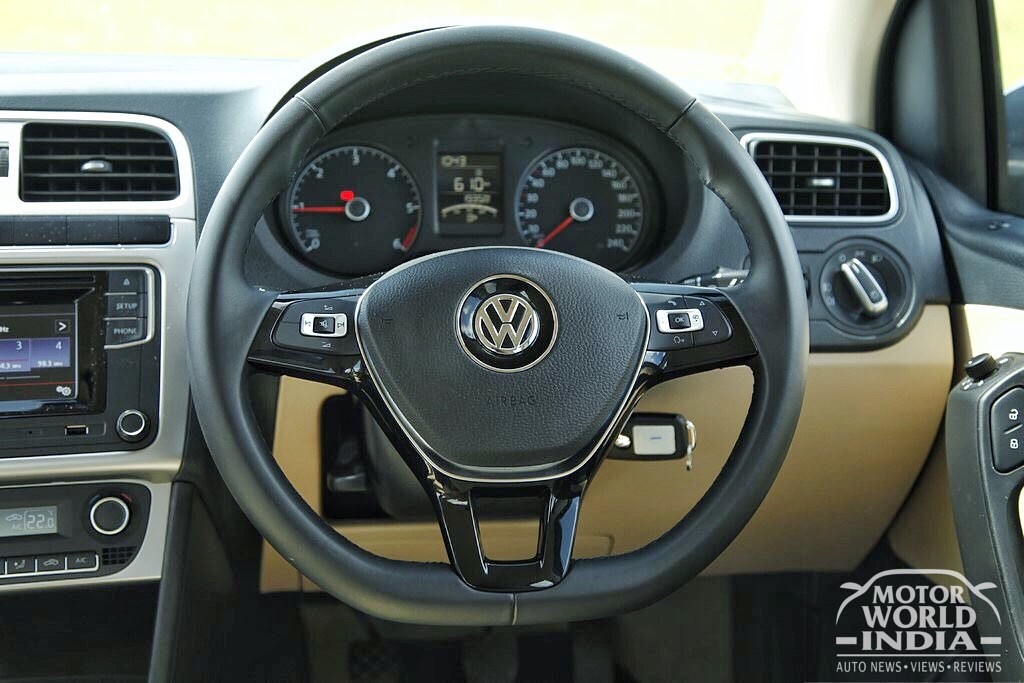 Volkswagen-Ameo-Diesel-Interior-Steering-Wheel