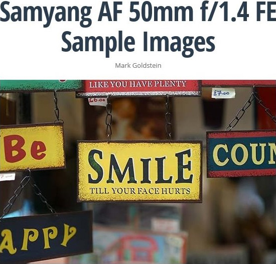 Samyang AF 50mm F1.4 FE サンプル画像