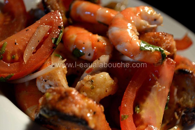 Salade de Crevettes et de Tomates au Basilic © Ana Luthi Tous droits réservés 017