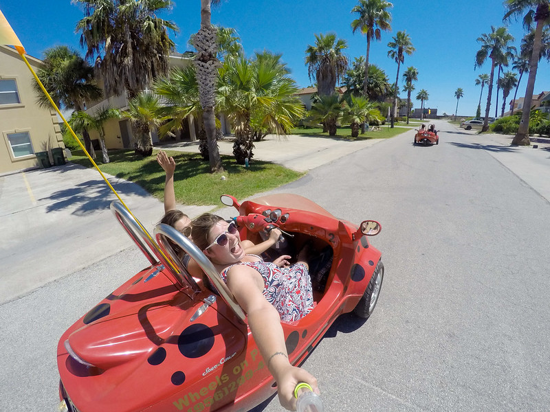 Driving a scootcoupe around South Padre Island