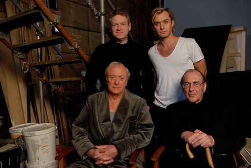 Sleuth - 2007 - Backstage 1 - Kenneth Branagh, Jude Law, Michael Caine, Harold Pinter