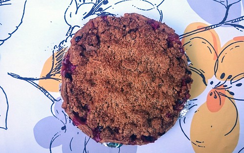 Sour Cherry Pie with Almond Crumble