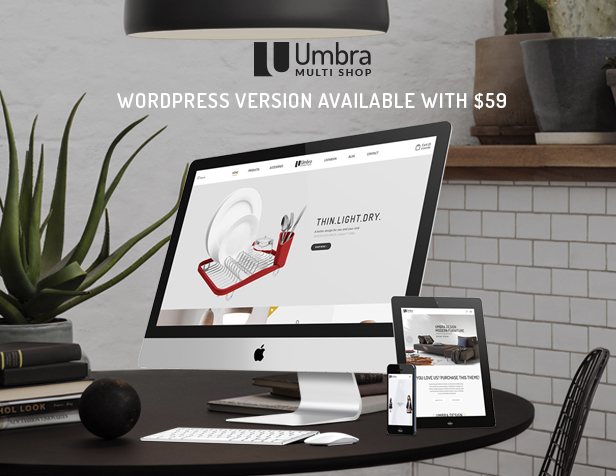 Umbra Multi Concept WooCommerce WordPress theme