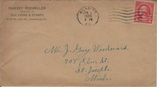 Harvy Rissmiller Old Coins and Stamps cover