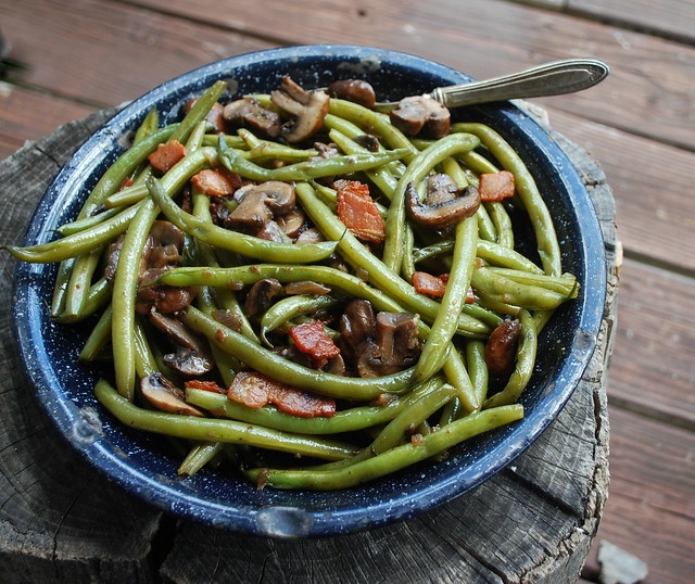 Green beans & mushrooms